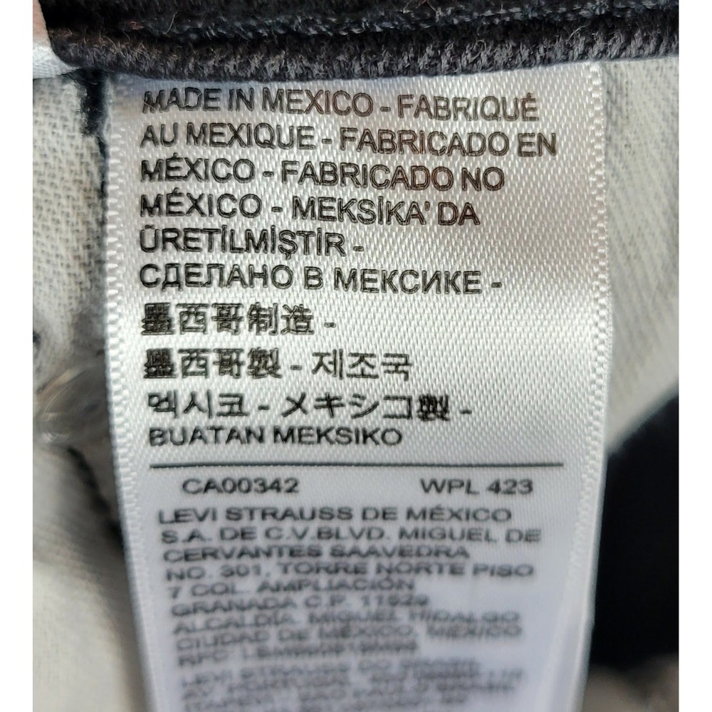 Levis 514 Straight Fit Jeans Mens 34x31 Faded Black Denim Pants 00514-0730 - Picture 7 of 9